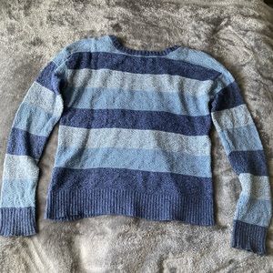American Eagle Blue Striped Sweater